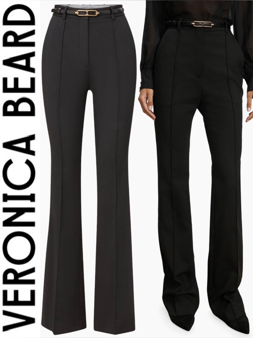 Veronica Beard Gracie Belted Pant